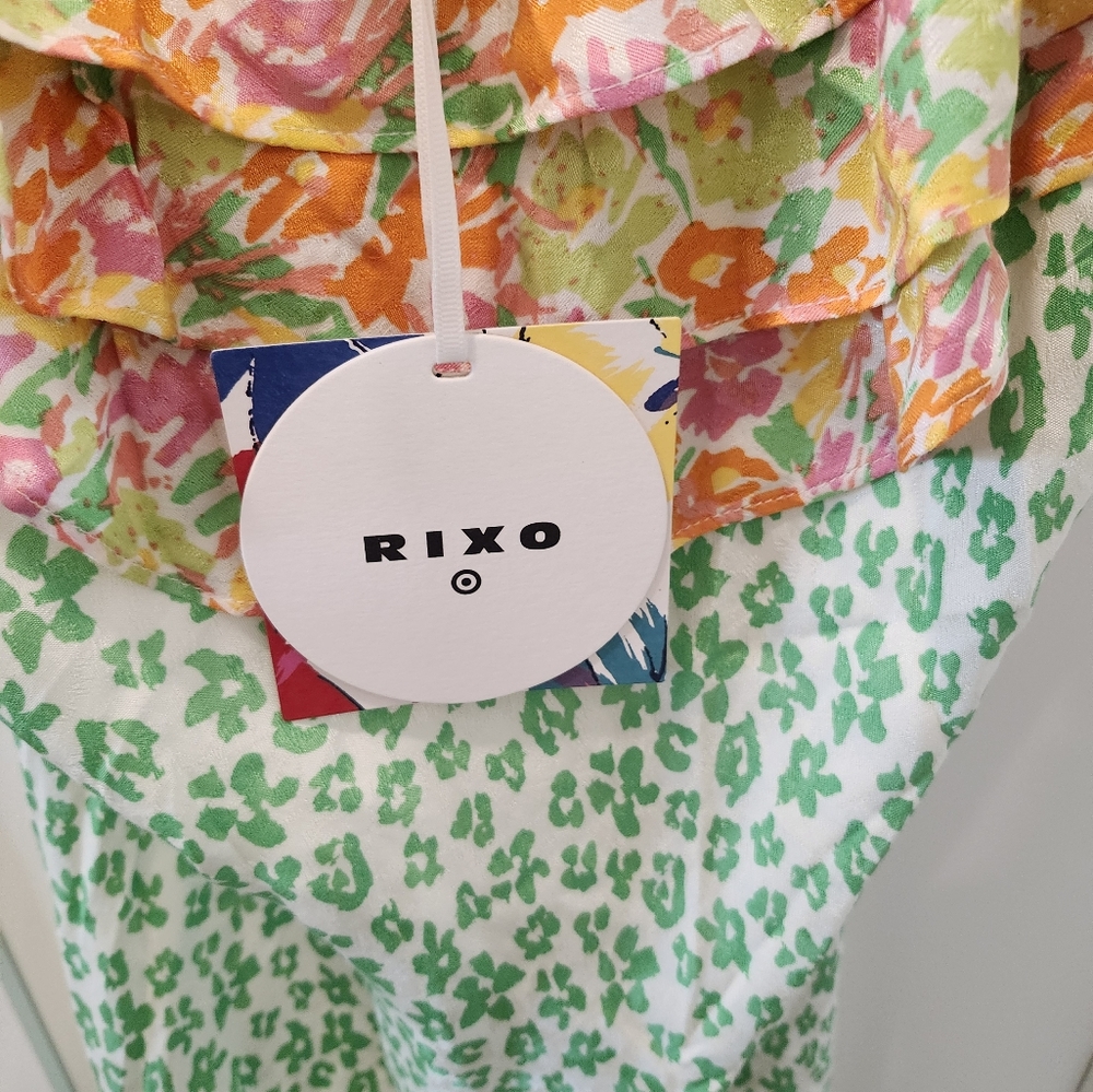 Rixo Green Animal Print Dress Brand New With Tags - Picture 7 of 10
